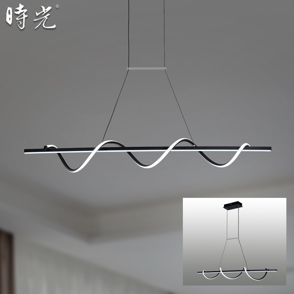 LED 長型吊燈 1米-黑色款 MK-113-10B