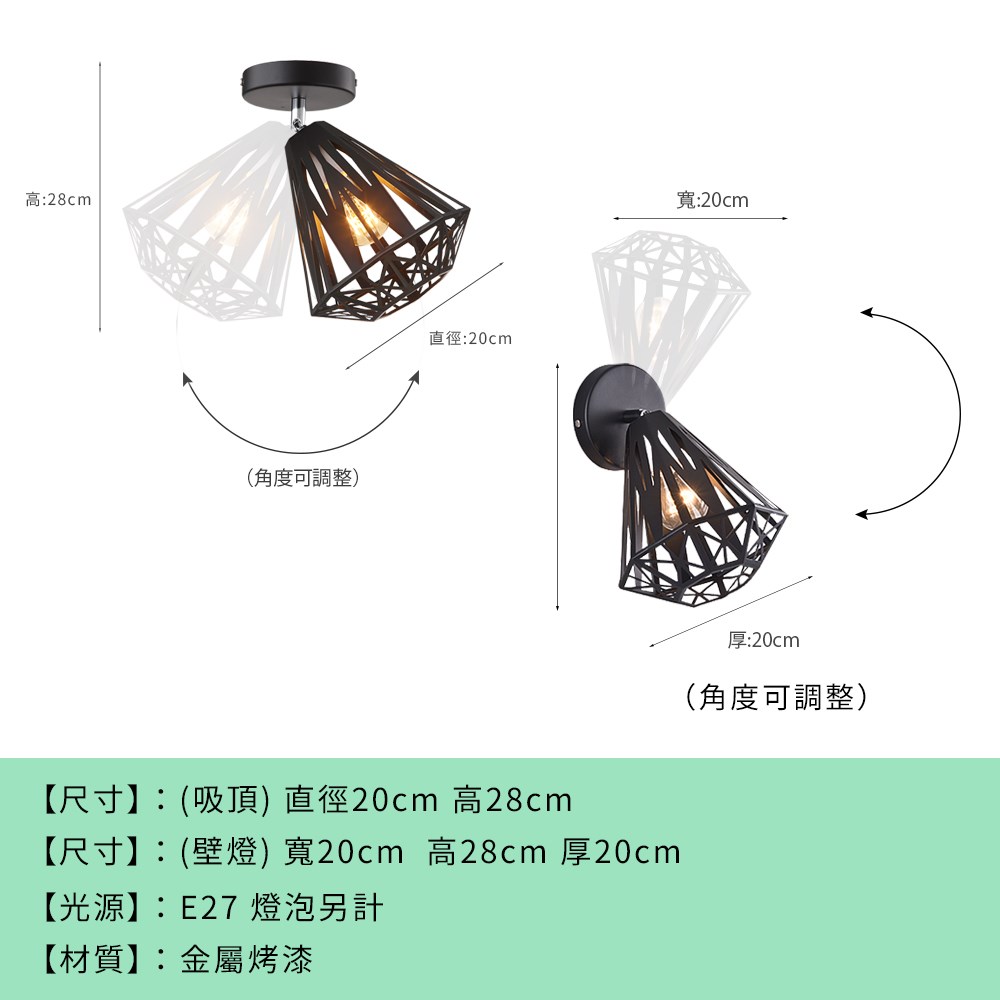工業風造型壁燈 MK-253-B1