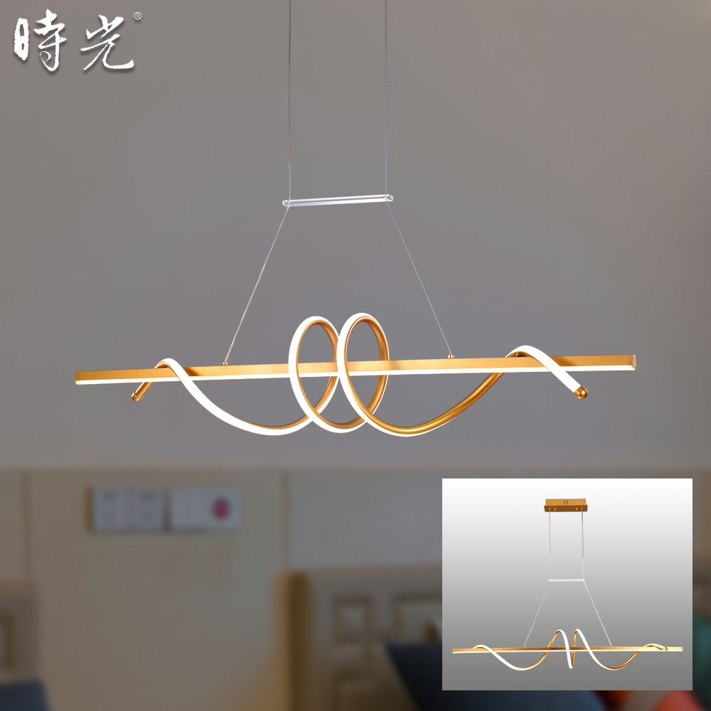 LED 長型吊燈 1米-金色款 MK-111-10G