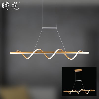 LED 長型吊燈 1米-金色款 MK-113-10G