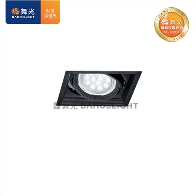 LED-25067-BK AR超薄方形崁燈 -單燈 貴族黑